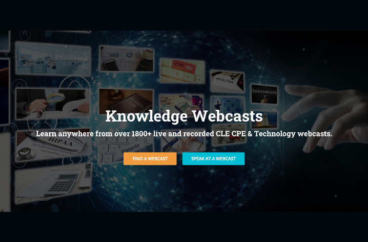 Knowledge Group,webcasts,cle,CPE,Online CLE,webcast