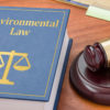 A law book with a gavel - Environmental law