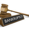 Laws dealing with corporate bankruptcy and financial disasters, 3D rendering